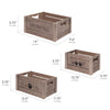 Addie Joy Dog-Themed Decorative Wood Crate Set of 3